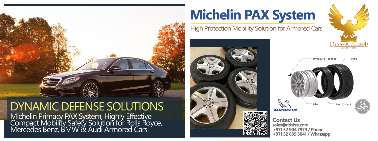 Michelin PAX System for Mercedes Guard S500/S600 Armored Cars