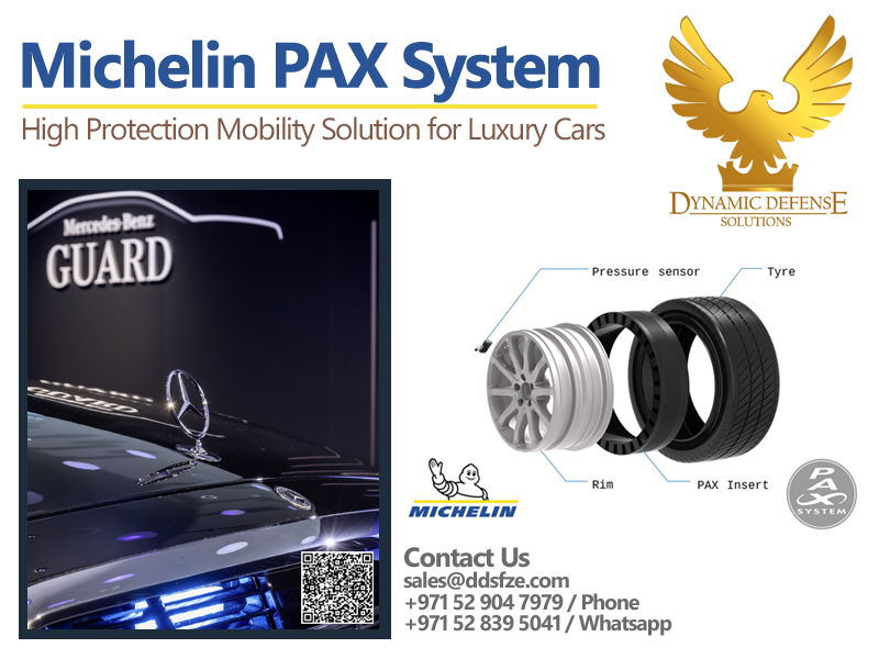 Mercedes Maybach S650 Guard Michelin PAX Tyres Available for Sale in Dubai