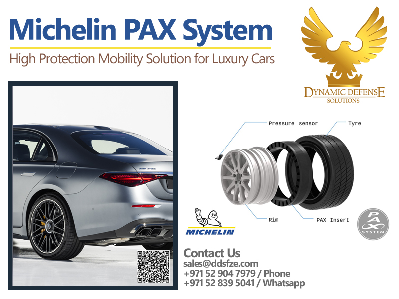 Michelin Pilot Primacy 245 710 R490 AC Tyres with Support Ring & Rim for Armored BMW 760Li