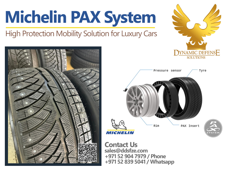 Mercedes Maybach S650 Guard Michelin PAX Tyres Available for Sale in Dubai 15 PAX Tyre MIchelin