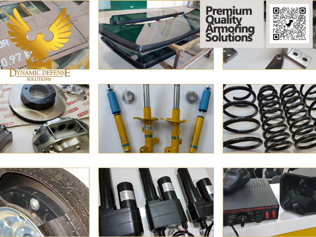 Armoring Kit STANAG 4569 Shell-in-the-shell-technology, Offering the highest protection level against attacks, from weapons and/or explosives.