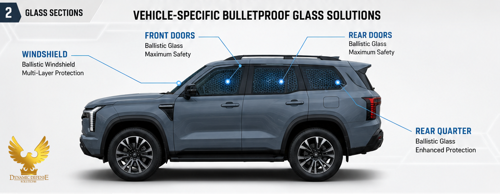 Mitsubishi Pajero Bulletproof Glass